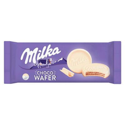 Вафли в белом шоколаде Milka Choco Vafer / Милка Чоко Вафер 180гр ...