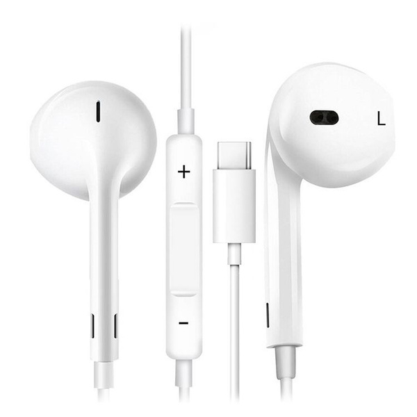 Наушники Вкладыши проводные earpods Type-c / Гарнитура с микрофоном для ...