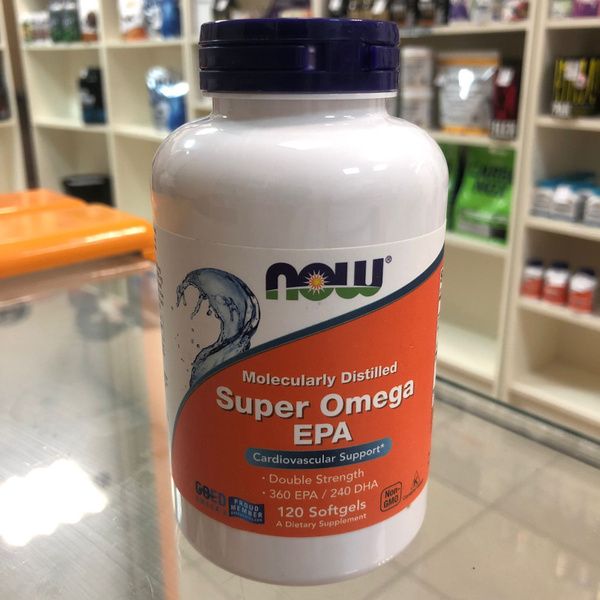 NOW Foods Super Omega EPA 1200 mg 120 softgel Супер Омега 3 Нау 120 ...