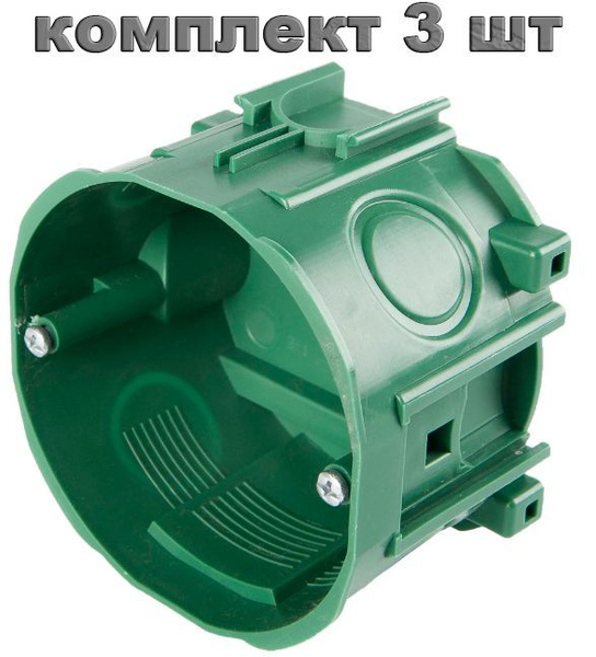 Подрозетник Schneider Electric Lexel под бетон 76х47 мм (комплект 3 шт ...