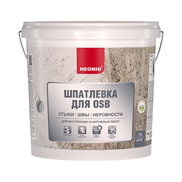 Шпатлевка для плит OSB Neomid, 7 кг купить по низкой цене с доставкой в ...