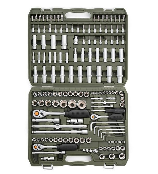 Набор головок и принадлежностей 1/4", 3/8", 1/2" 151 предмет 620851 ...