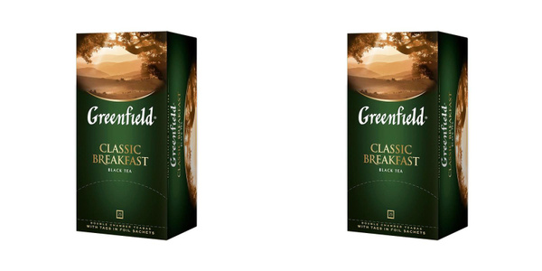 Greenfield Чай в пакетиках Classic Breakfast, черный, 25 шт, 2 уп ...