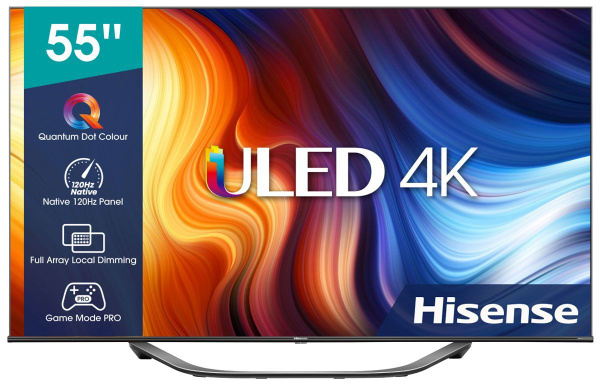 Купить телевизор Hisense 55'' 55U7HQ Smart черный 55" - купить с ...