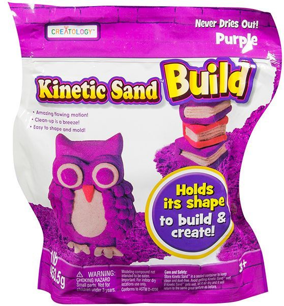 Песок для лепки Kinetic Sand серия Build. Набор 2 цвета 454 грамма ...