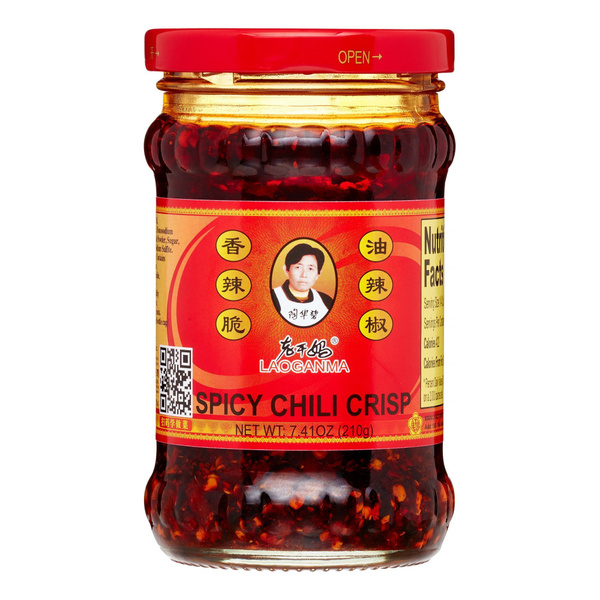 Соус Lao Gan Ma Острый с хрустящим перцем чили, 210 г - купить с ...
