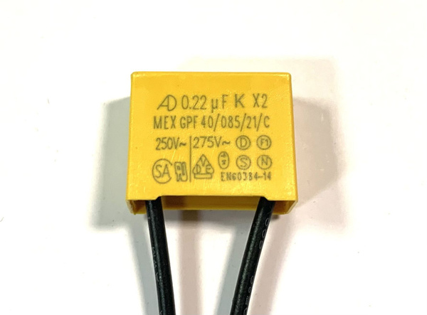 Конденсатор 0.22 к х2 МЕХ GPF - 5 шт - купить с доставкой по выгодным ...