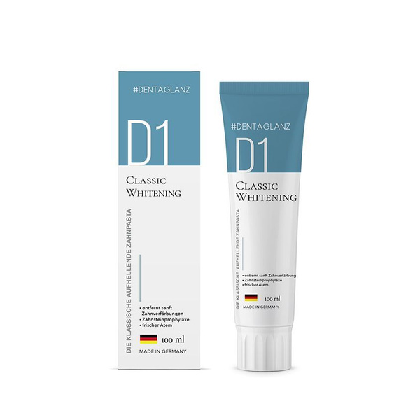 #DENTAGLANZ Отбеливающая зубная паста D1 Classic Whitening - купить с ...