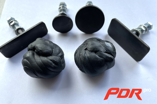 Холодный клей PDR 100 г КОМПЛЕКТ клипсы МЕТАЛЛ 4 шт(грибок)для удаления ...