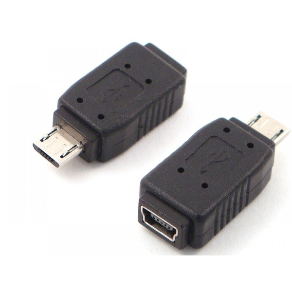 Переходник mini USB (f) на micro USB (m) - купить с доставкой по ...