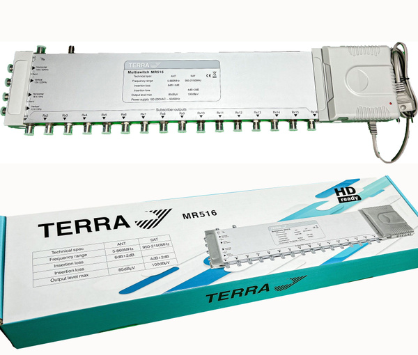 Мультисвитч TERRA MR516 (SE), 5 входов - 16 выходов, (Special Edition ...
