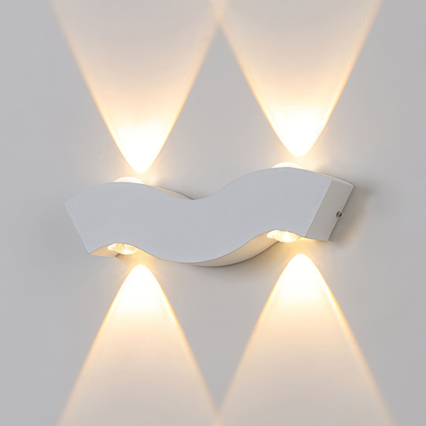 Настенный светильник FLYLIGHT бра светодиодный уличный Wave черный ...