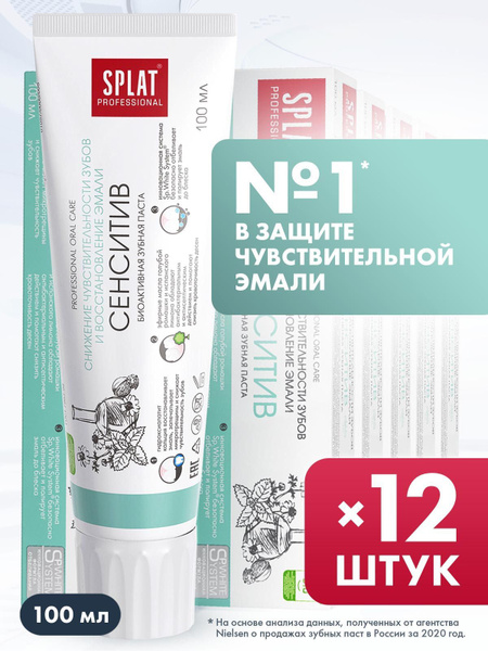 Зубная паста отбеливающая SPLAT Professional Сенситив для ...