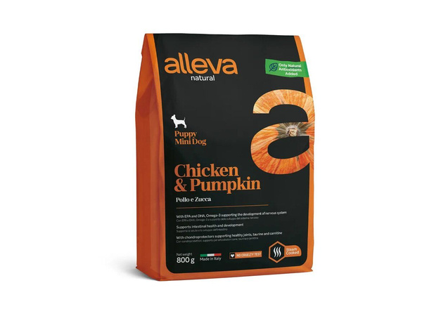 Alleva Natural Puppy Mini Chicken Pumpkin / Сухой корм Аллева для ...