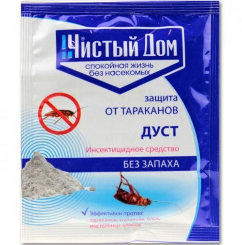Средство от тараканов дуст Чистый дом 50гр инсектицидный 1/100 - купить ...