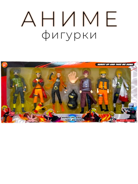 Аниме фигурки популярные игрушки наруто 6 шт.18см - купить с доставкой ...