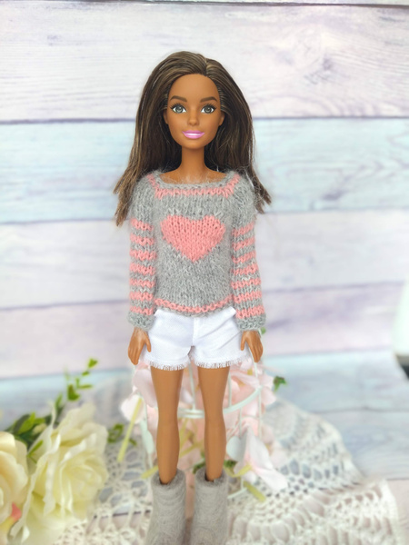 Barbie одежда, свитер для Барби - купить с доставкой по выгодным ценам ...