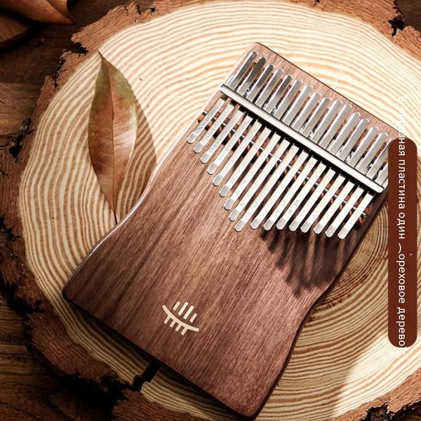 Калимба S-образная тарелка типа 17-тонного ореха, музыкальный ...