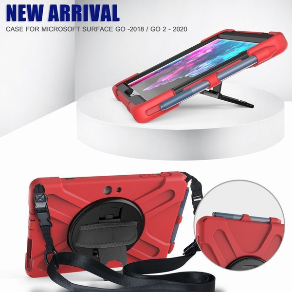 Coque pour Microsoft Surface Go 3 10,5 2021 / Surface Go 2 10,5 2020 / Surface Go Case 10 2018, coque robuste antichoc avec support rotatif à 360 Coque pour Microsoft Surface Go 3 10,5 2021 / Surface Go 2 10,5 2020 / Surface Go Case 10 2018, coque robuste antichoc avec support rotatif à 360