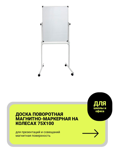 Boardsys Доска магнитно-маркерная 100 x 75 см - купить с доставкой по ...