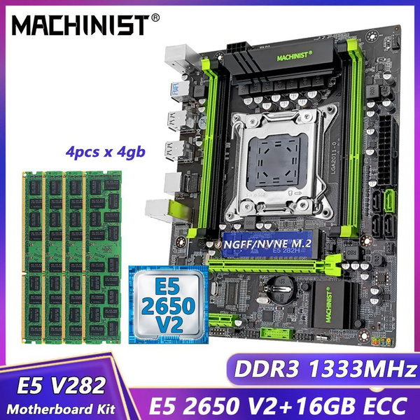 Материнская плата MACHINIST E5-V2.82H-E5-2650-V2-16G-E купить по низкой ...