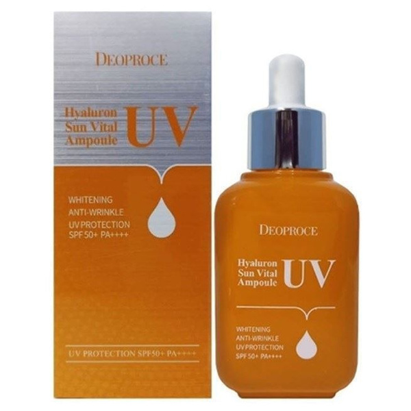 Сыворотка для лица Корея солнцезащитная DEOPROCE HYALURON UV SUN VITAL ...