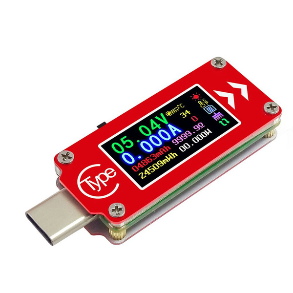 Цифровой ЖК-дисплей USB-тестер напряжения, тока, мощности, измеритель ...