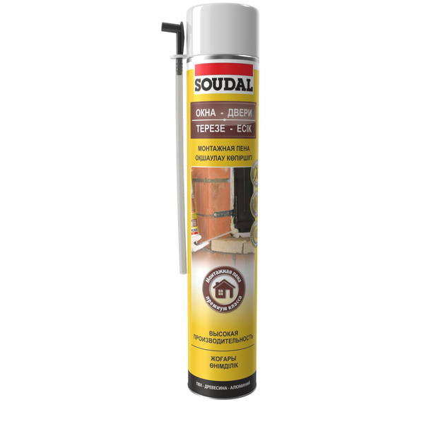 Ручная монтажная полиуретановая пена SOUDAL 750 мл. - купить с ...