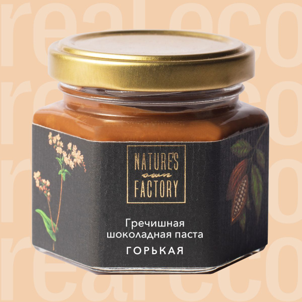 Гречишная паста без сахара с горьким шоколадом Nature's own Factory ...