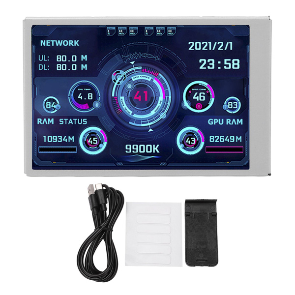 Система видеонаблюдения Мини-монитор 3,5 дюйма, экран USB Type C IPS ...