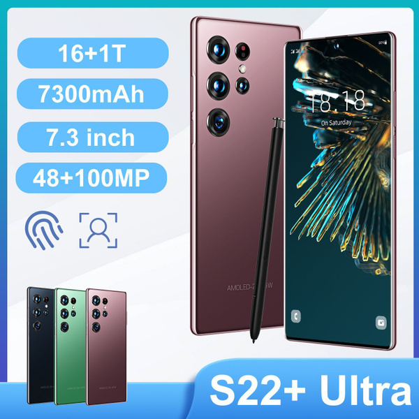 Смартфон S22 Ultra русская версия 7,3 дюйма Поставляется с наушники ...