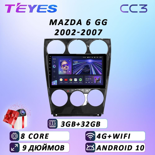 Штатная магнитола Teyes CC3/Mazda 6/Мазда 6/ 4+32GB/4G/ головное ...