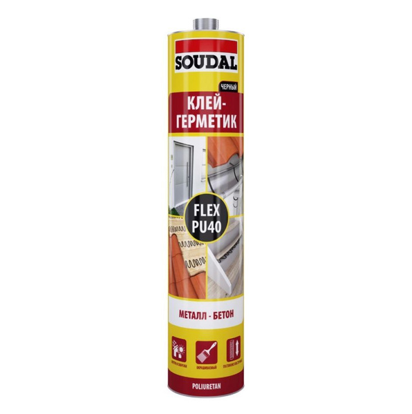 Полиуретановый Клей-герметик SOUDAL, черный - купить по низким ценам в ...