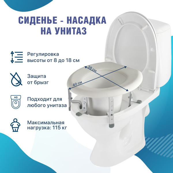 Насадка-сиденье на унитаз после операции 10545 Barry с регулировкой ...