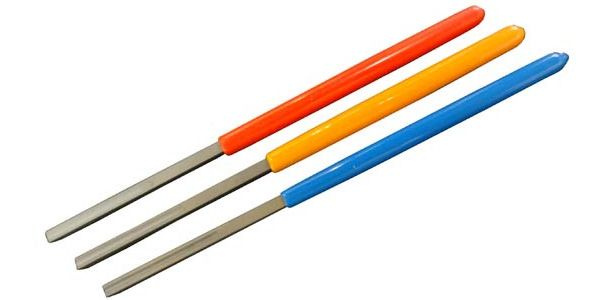 Набор напильников для торцовки ладов hosco tl-fe, 1мм, 2мм, 3мм ...