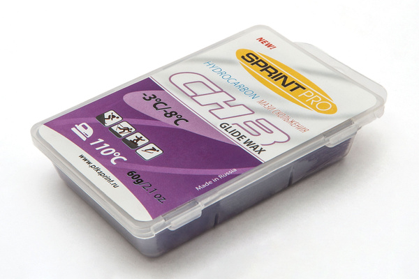 Парафин скольжения лыжный SPRINT PRO CH3 фиолет -3/-8 купить c ...