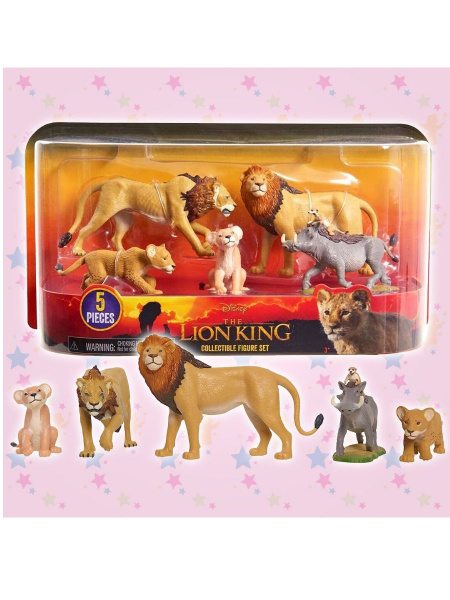 Набор фигурок Lion King, Король Лев, Нала, Шрам, Симба, Пумба, Тимон ...