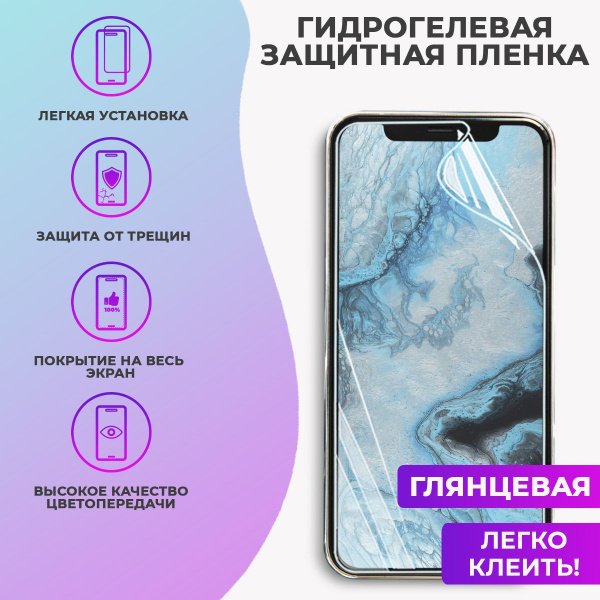 Глянцевая гидрогелевая защитная пленка на телефон INOI 5 2021 купить на ...
