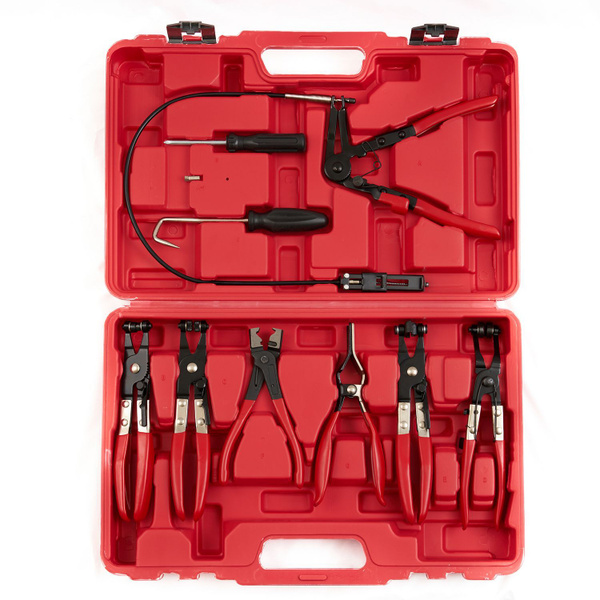 Набор щипцов для демонтажа пружинных хомутов патрубков ROSSVIK ST120, 9 ...