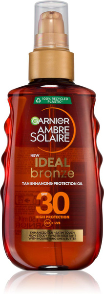 Garnier Ambre Solaire Ideal Bronze - ухаживающее масло для загара SPF ...