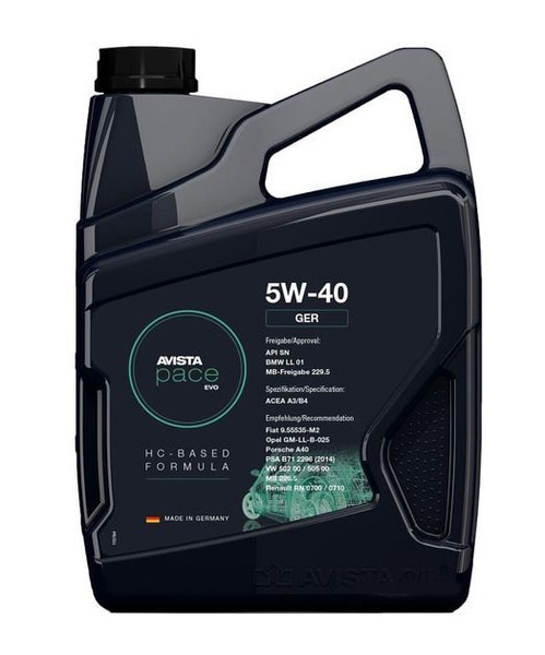 Масло моторное AVISTA 5W-40 Синтетическое - купить в интернет-магазине ...