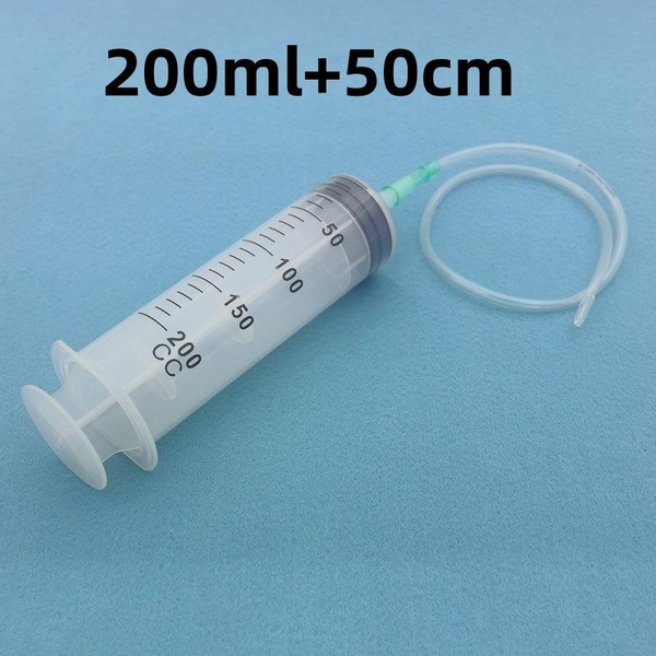 200ml Шприц большой с катетерным наконечником + трубка 50см, для ...