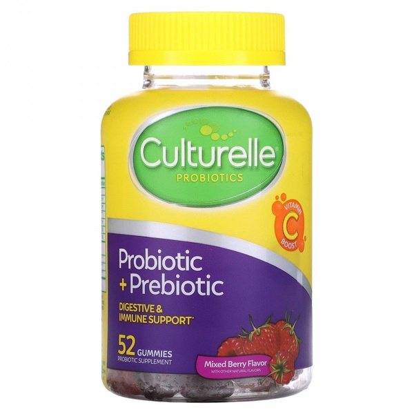Culturelle, Жевательные мармеладки с пробиотиками и пребиотиками ...