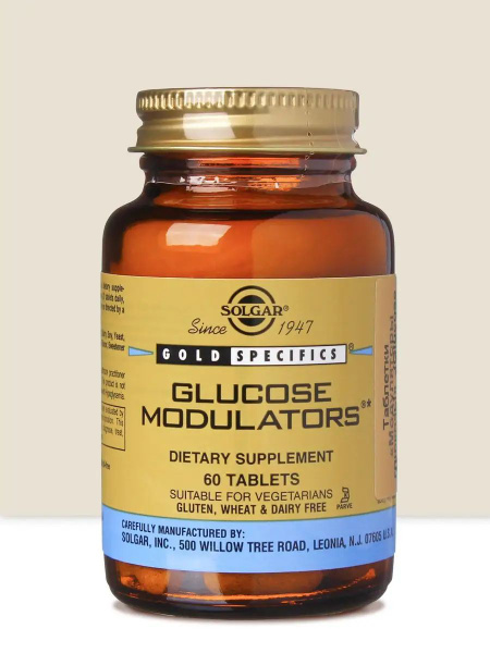 Solgar, Glucose Modulators "Модуляторы глюкозы", 60 таблеток - купить с ...