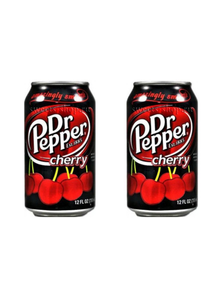 Газированный напиток Dr. Pepper Cherry Вишня 355мл, 2шт - купить с ...