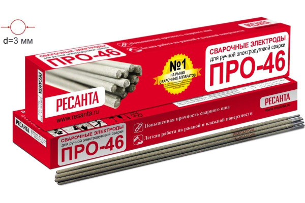 Сварочные электроды Ресанта ПРО-46, диаметр 4 мм, 3 кг купить на OZON ...