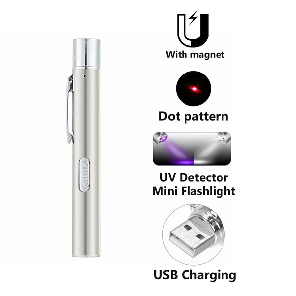 Красная лазерная указка, 4 МВт, магнитная USB-перезаряжаемая ручка, 3 в ...
