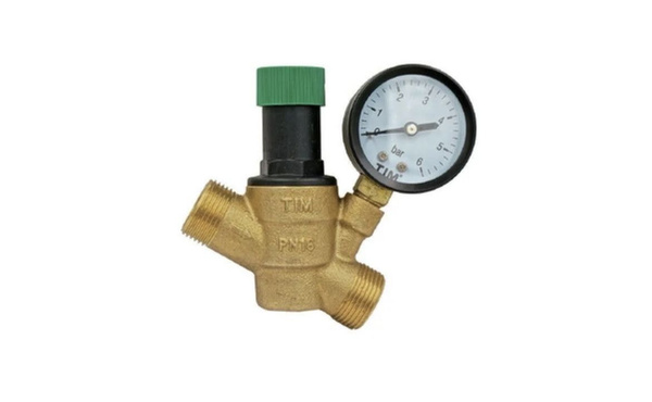 Редуктор (регулятор) давления 1/2вн.*3/4нар. с манометром TIM BL6823A ...