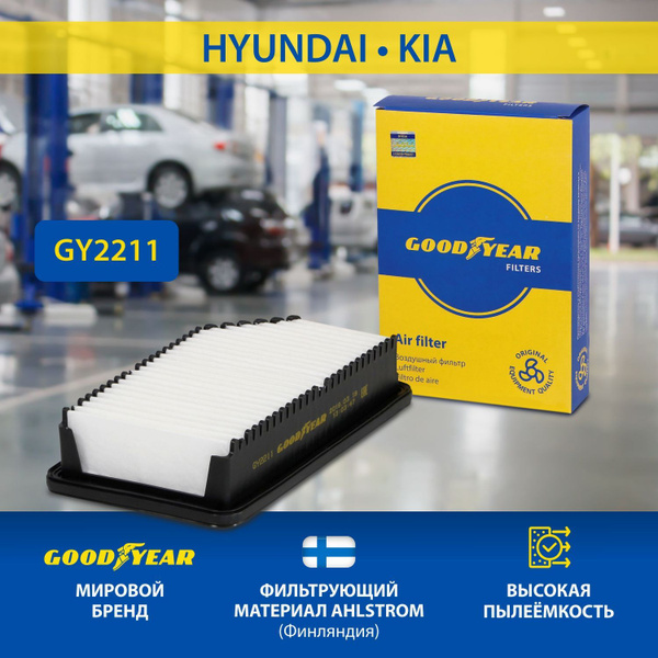 Фильтр воздушный Goodyear HYUNDAI хендай ACCENT акцент IV SOLARIS ...