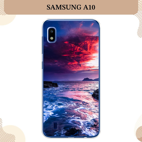 Силиконовый чехол на Samsung Galaxy A10 / Самсунг А10 Волны 1 - купить ...